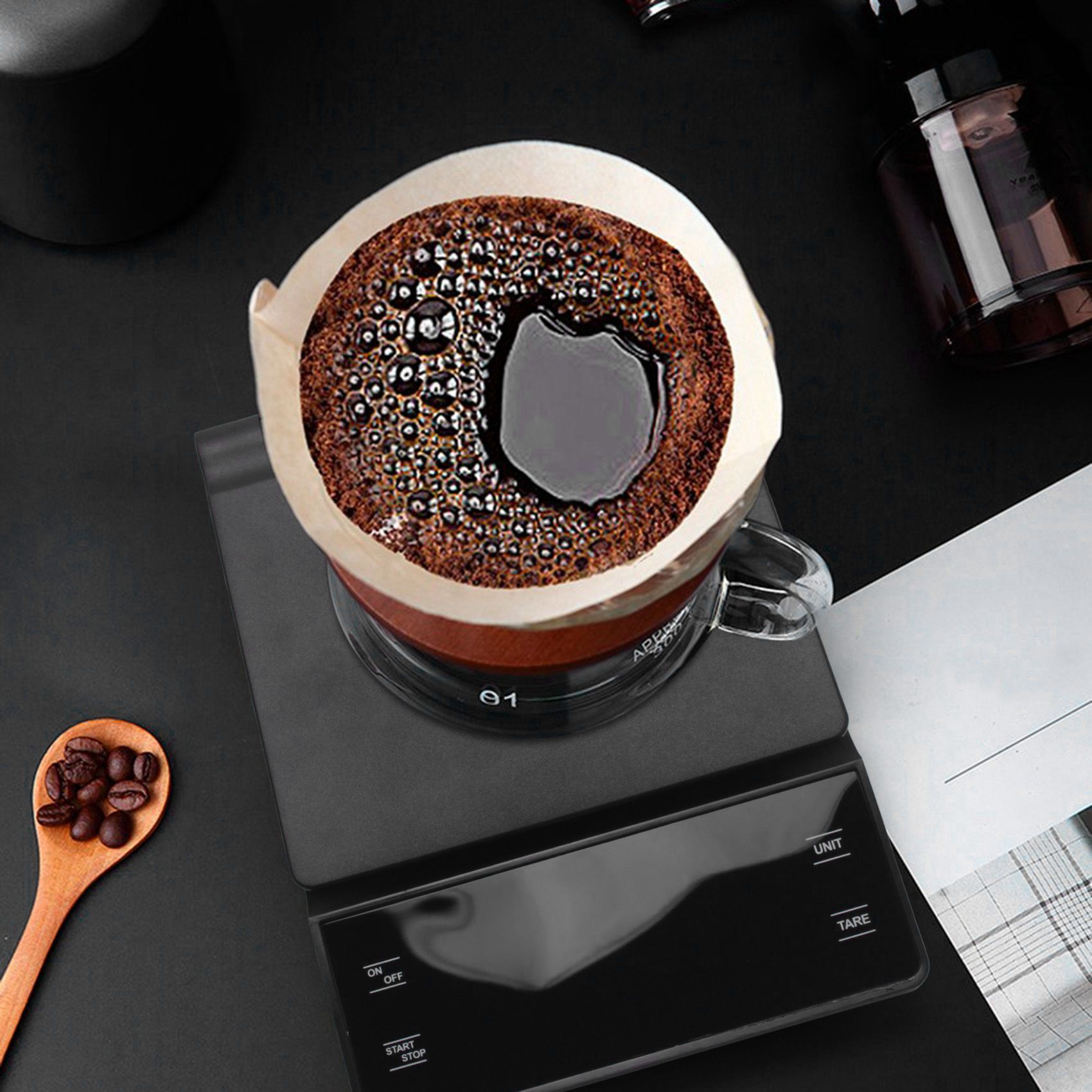 Scale Drip Timer - SEWS-Coffee Scale With Timer 3Kg/0.1G High
