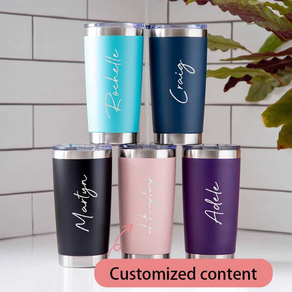 Coffee Equipment Usa - Personalized Stainless Steel Cold Drink Cup,