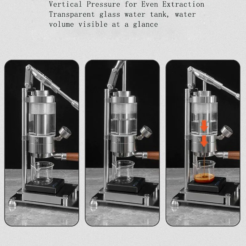 Pressure Gauge Espresso - Manual Lever Espresso Machine Stainless Steel