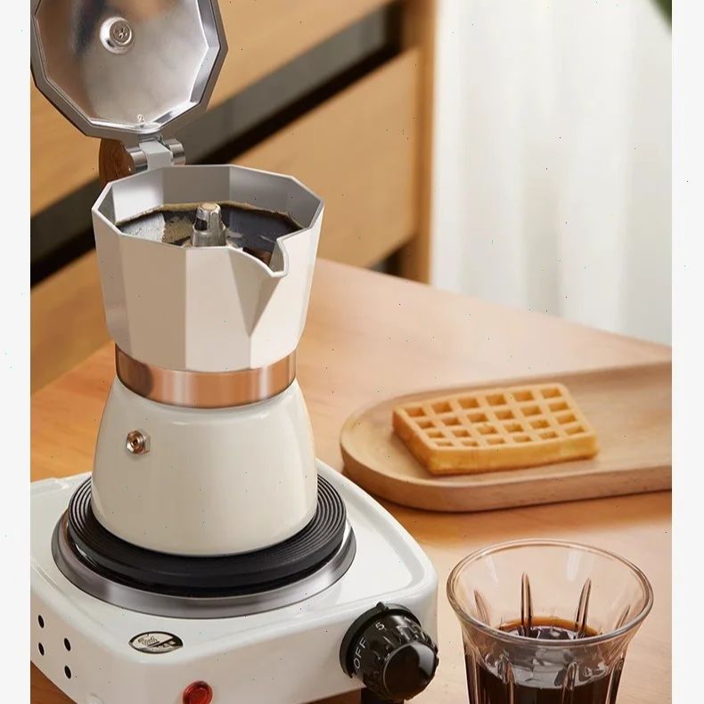 Coffee Equipment Usa - Round-bottomed Moka Pot Single Valve Small