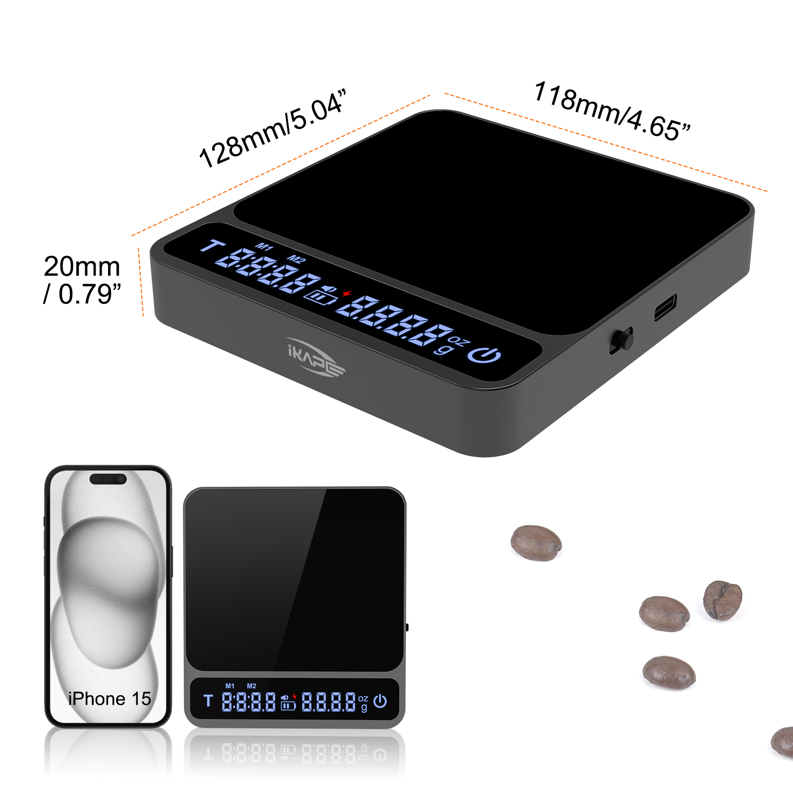 IKAPE Coffee Scale V2, Premium - огляд і ціна Scale Drip Timer