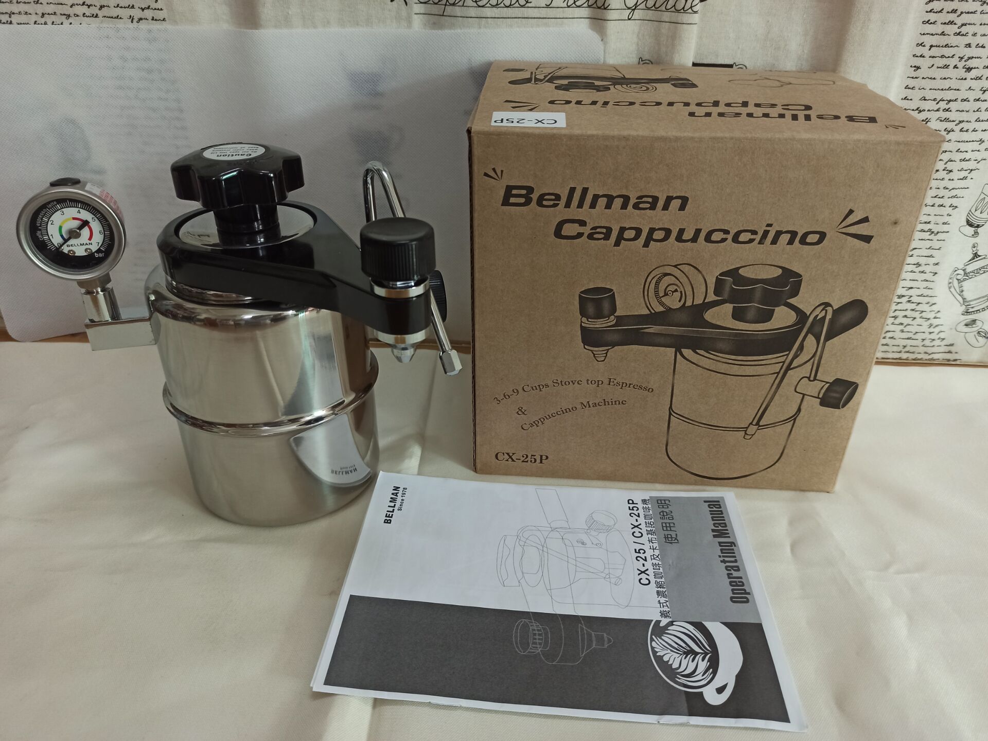 Bellman Cappuccino CX-25P  Sto - огляд і ціна Pressure Gauge Espresso