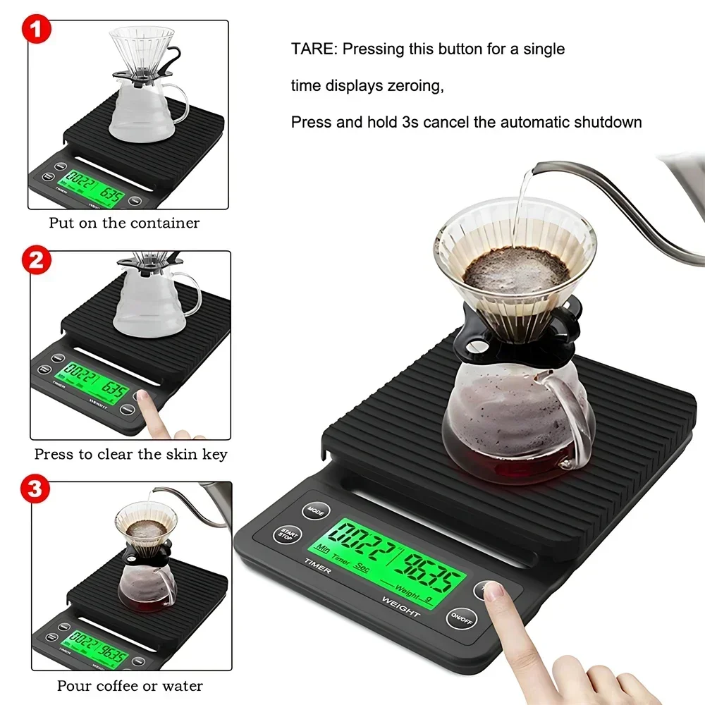 Kitchen Tools Coffee Scale wit - огляд і ціна Scale Drip Timer