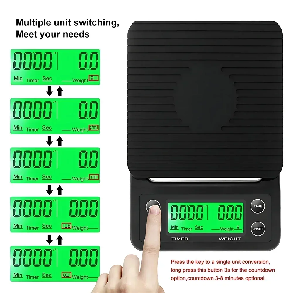 Kitchen Tools Coffee Scale wit - огляд і ціна Scale Drip Timer