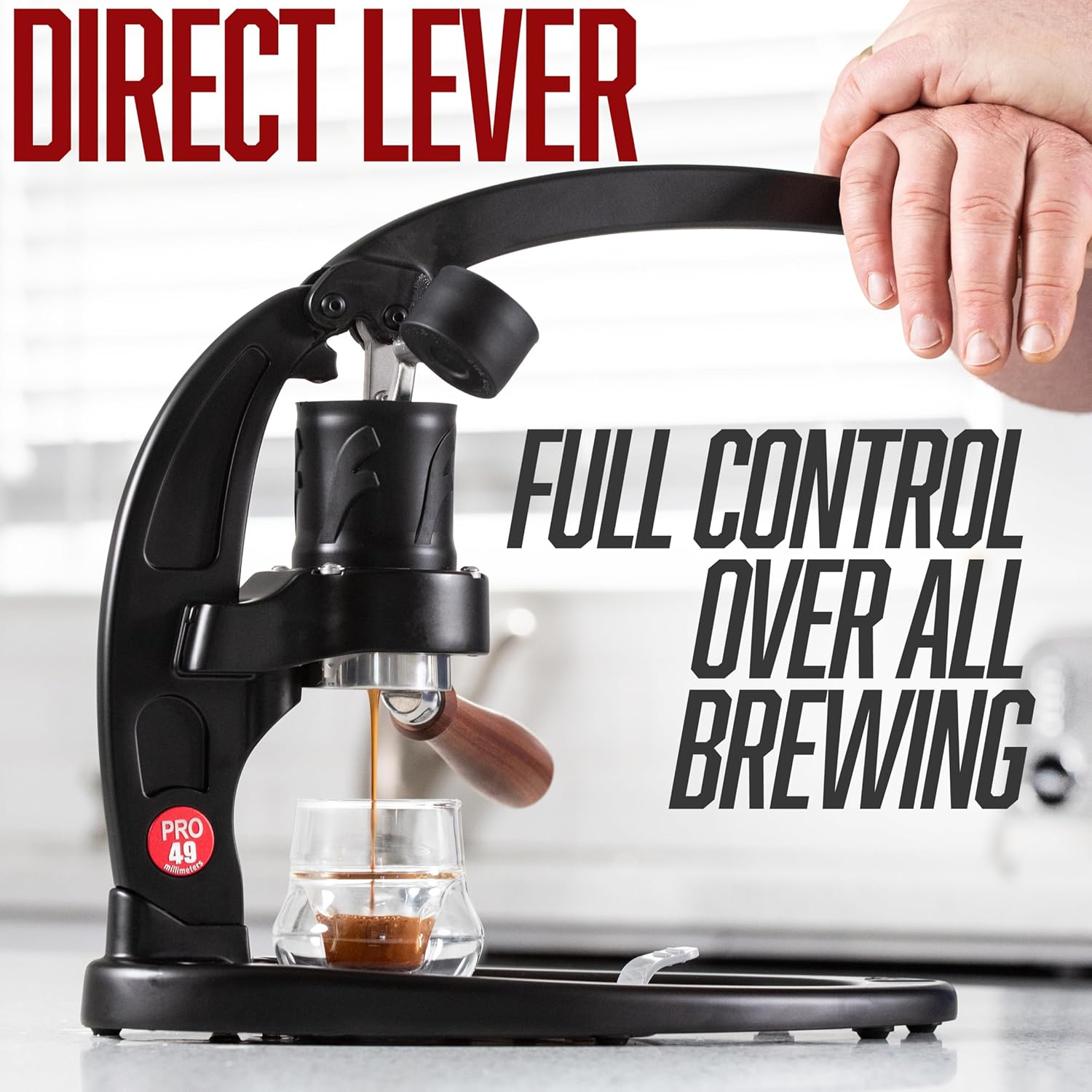 Manual 49mm Lever Espresso Mak - огляд і ціна Pressure Gauge Espresso