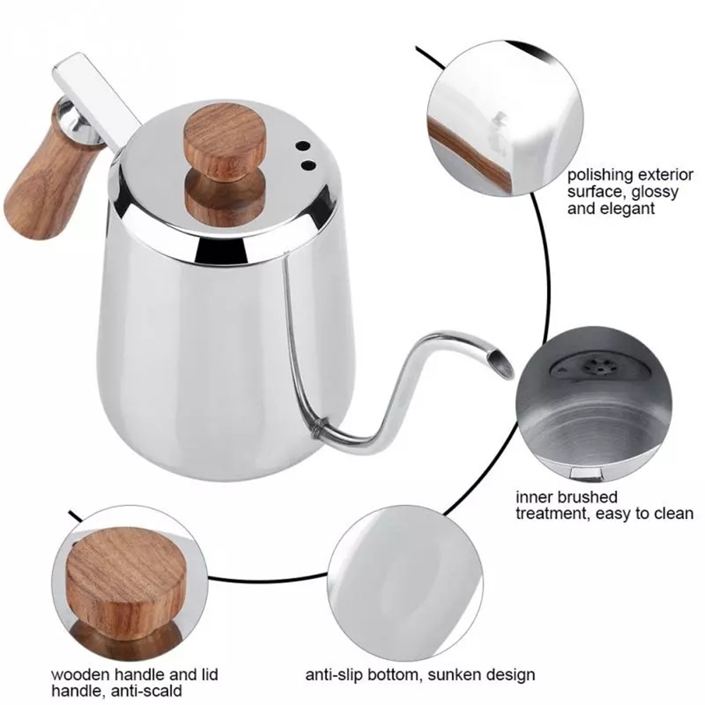 Drip Kettle 350/600ML Non-stic - огляд і ціна Coffee Extraction Equipment