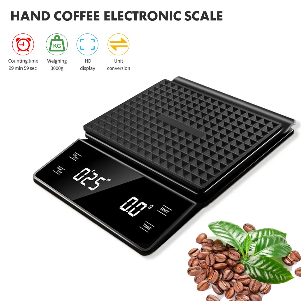 3kg/0.1g Coffee Scale with Tim - огляд і ціна Scale Drip Timer